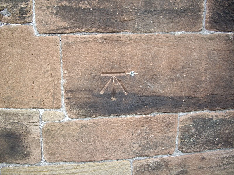 File:Bolt and Cut Mark, St Lawrence's Church, Overton - geograph.org.uk - 2307710.jpg