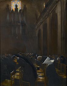 The Elevation of the Host by French painter Jean Beraud (1849-1936) Bonhams - Jean Beraud (French, 1849-1936) The Elevation of the Host 81 x 65 cm. (32 x 25 1-2 in.).jpg