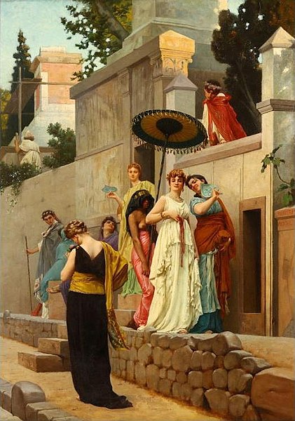 File:Boulanger, La promenade sure la voie des tombeaux, à Pompei, 1869, private collection.jpg
