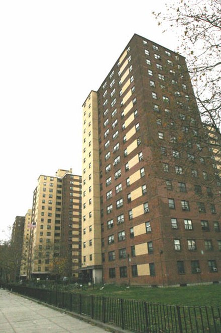 The Samuel J. Tilden Houses, one of many NYCHA public housing developments located in Brownsville