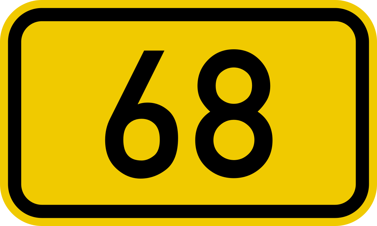 ファイル:Bundesstraße 68 number.svg - Wikipedia