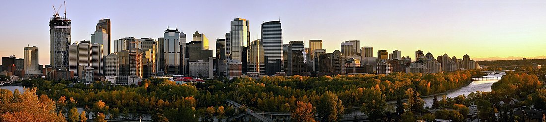 Panorama del centro de Calgary en 2010.