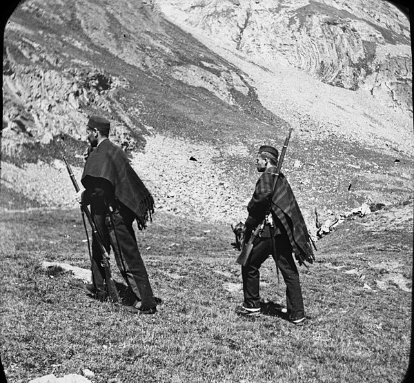 Spanish Carabiniers in the Pyrenees, 1892.