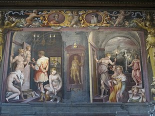 Geschichte des Zeuxis in der Casa Vasari in Florenz