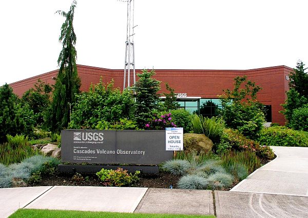 Front of the main building of the David A. Johnston Cascades Volcano Observatory