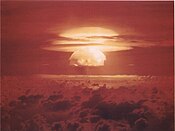 Image of the Castle Bravo nuclear test, detonated on 1 March 1954, at Bikini Atoll