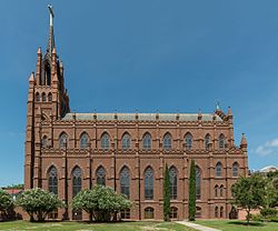 Cathedral of Saint John the Baptist, Charleston SC, East view 20160704 1.jpg