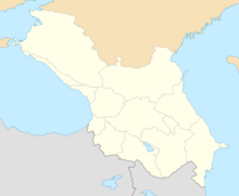 Administrative map of the Caucasus Viceroyalty