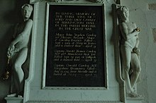 Mémorial aux trois frères Cawley morts à la Grande Guerre, à l'église du village d'Eye dans le Herefordshire.