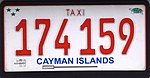 Cayman Adaları plakası taxi.jpg