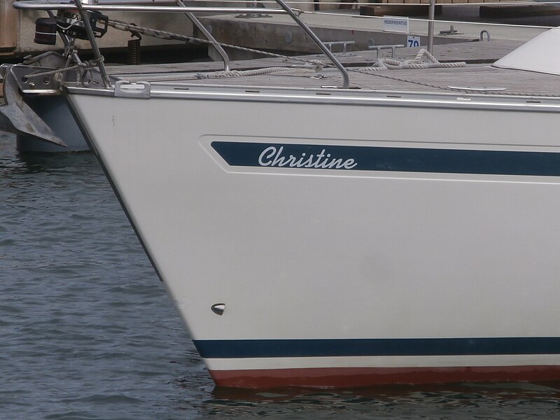 File:Christine Name Sign Old City Marina Tallinn 12 April 2014.JPG