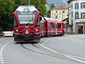 Treno in su la strada a Coira