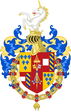 Alessandro Farnese, hertug av Parma og Piacenzas våpenskjold