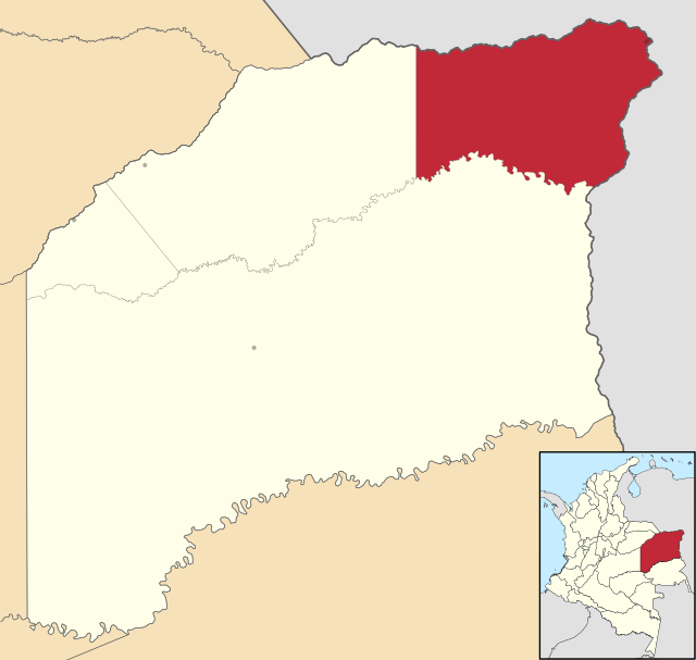 Localização de Puerto Carreño em Vichada