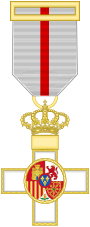 Cross of the Military Merit (Spanien) - Hvid Decoration.svg