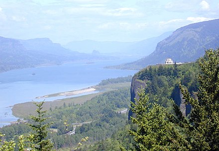 Crown Point and Vista House, taken from Portland Women's Forum viewpoint