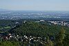 Burghain Falkenstein (view from Altkönig-viewpoint Lips-Tempelthe der Burg Eppstein of the Castle Königstein and Castle Falkenstein in the Hintergrund