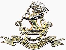 Cap badge of the Duke of Wellington's Regiment DWR Cap Badge Brass.jpg