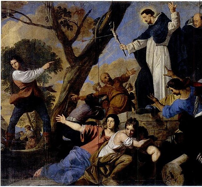 File:Daniel van den Dyck - St Dominic accompanied by Simon de Montfort raising the crucifix against the Albigensians.JPG