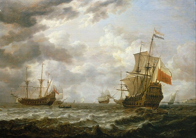 The Brederode, flagship of Dutch admiral Maarten Tromp.