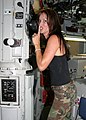 Debbe Dunning aboard USS Key West (Aug. 11, 2003)