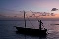 Dhow in Zanzibar.