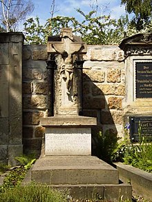 Grab des Dichters auf dem Alten Katholischen Friedhof Dresden