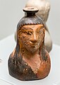 East Greek plastic aryballos - female bust - Roma MNEVG 25111 - 01