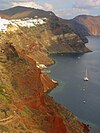 Edge of caldera and Oia