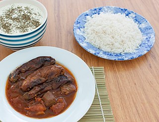 <span class="mw-page-title-main">Khoresh bademjan</span> Persian stew of eggplant and tomatoes