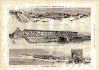 Eifeļa tilta rasējums, ap 1880. gadu