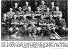 The 1927 B Grade champion side. Ellerslie United rugby league 1927 champions of the Auckland rugby league B Grade.png