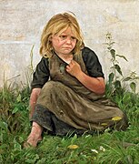Girl 草の上に座る少女 (1907)