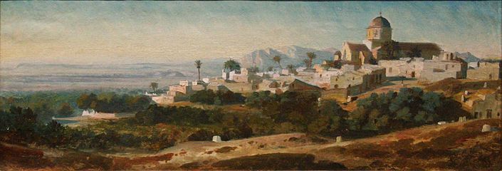 Vue d'un village au sud de l'Espagne, musée des beaux-arts de Marseille.