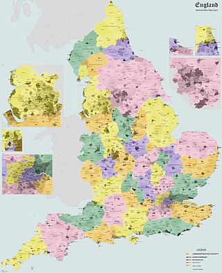 <span class="mw-page-title-main">Urban district (England and Wales)</span> Former type of local government area in England and Wales
