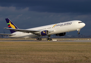 Queen Bee, Eritrean Airlines' first aircraft—a Boeing 767-300ER,[7] is seen here at Frankfurt Airport in 2004.