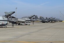 F-15E Strike Eagles and F-16 aircraft from the Romanian Air Force.jpg