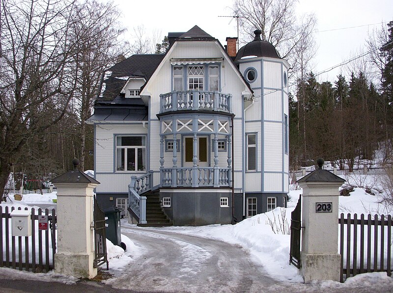 Villa vid Fagersjövägen 203 i mars 2011.