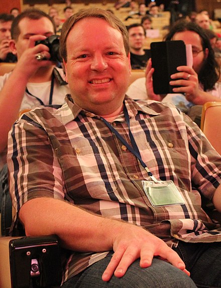 Feargus Urkuhart at KRI 2013, Russia, Moscow (cropped).jpg