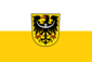 Flag of Silesia and Lower Silesia (with eagle).png