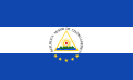 Bandeira brevemente usada na tentativa de reunificar a América Central sob a República Maior da América Central. (1896 – 1898)