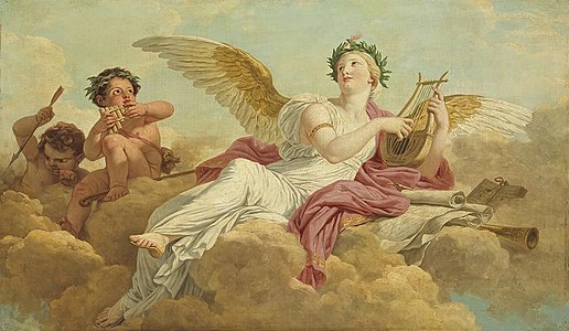 La Poésie (1811). Collection de peintures de l'État de Bavière.