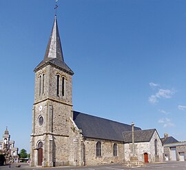 De kerk in Saint-Roch-sur-Égrenne