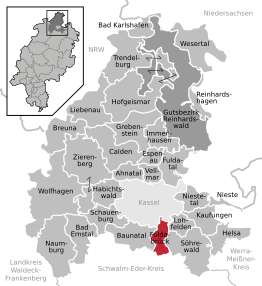 Kaart van Fuldabrück