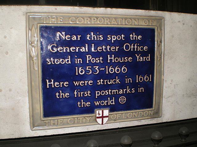 The former site of the General Letter Office in London