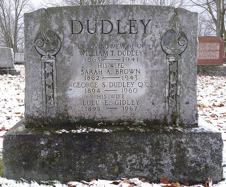 File:George S Dudley grave stone.jpg