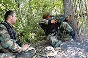Georgian sniper during South Ossetia war