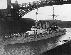 SMS Lothringen in the Kiel Canal