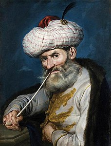 Homme fumant au turban (vers 1740), coll. particulière.