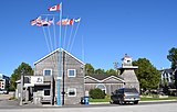 Gimli, bâtiment de la capitainerie du port de Mantioba